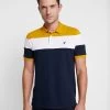 Pier One Poloshirt - Dark Blue/Mustard -Professionele Herenkledingwinkel 049d18c092344dcaab7fb30bacc28a30