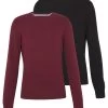 Pier One 2 Pack- Trui - Black/Bordeaux -Professionele Herenkledingwinkel 0560ab89afbf4b329d7f552a3e377cae