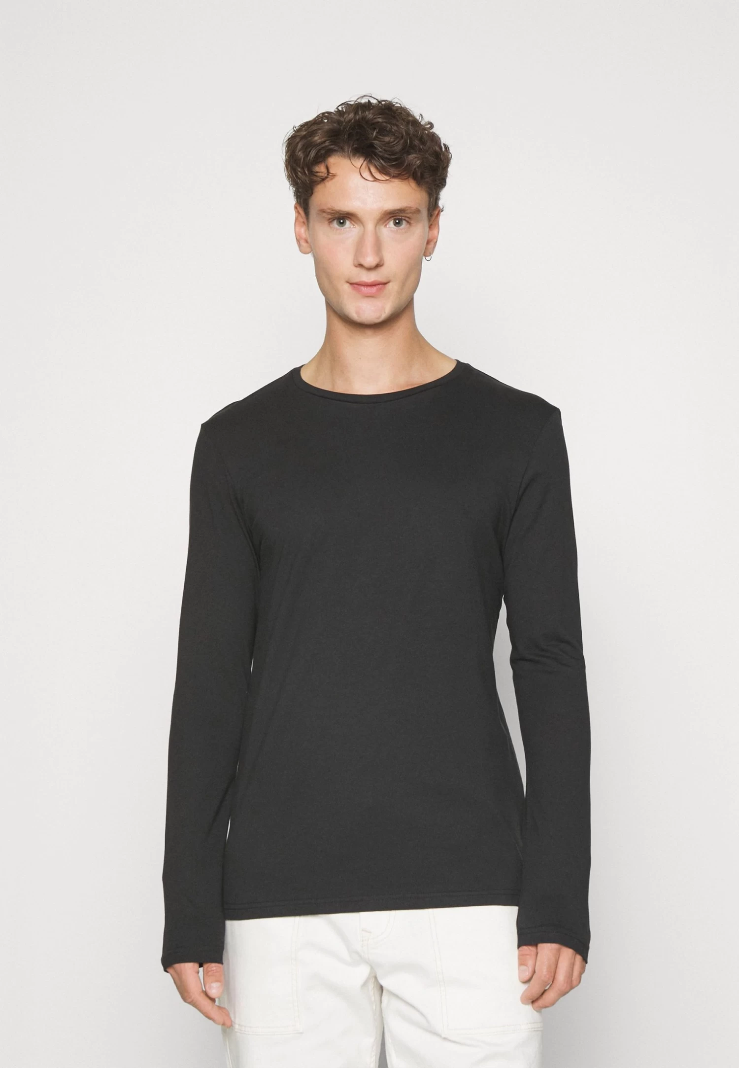 Pier One 2 Pack - Longsleeve - Black/Khaki 4 Pier One 2 Pack - Longsleeve - Black/Khaki - Afbeelding 2