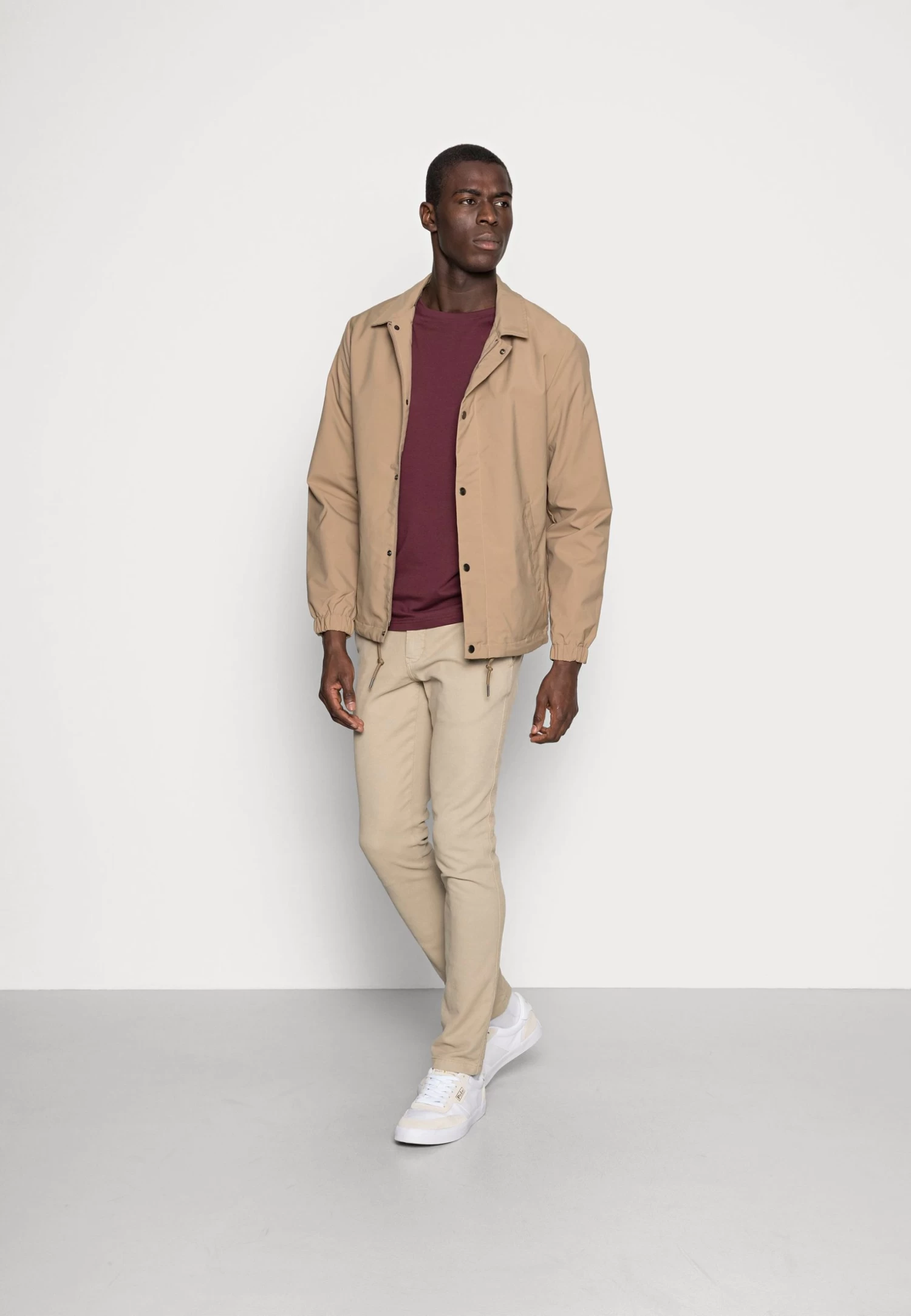 Pier One 2 Pack - T-Shirt Basic - Bordeaux 3 Pier One 2 Pack - T-Shirt Basic - Bordeaux