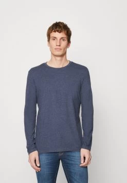 Pier One Longsleeve - Mottled Dark Blue/Light Brown/Off-White -Professionele Herenkledingwinkel 0e1473e0b15d4184a1c5205f60ccb542