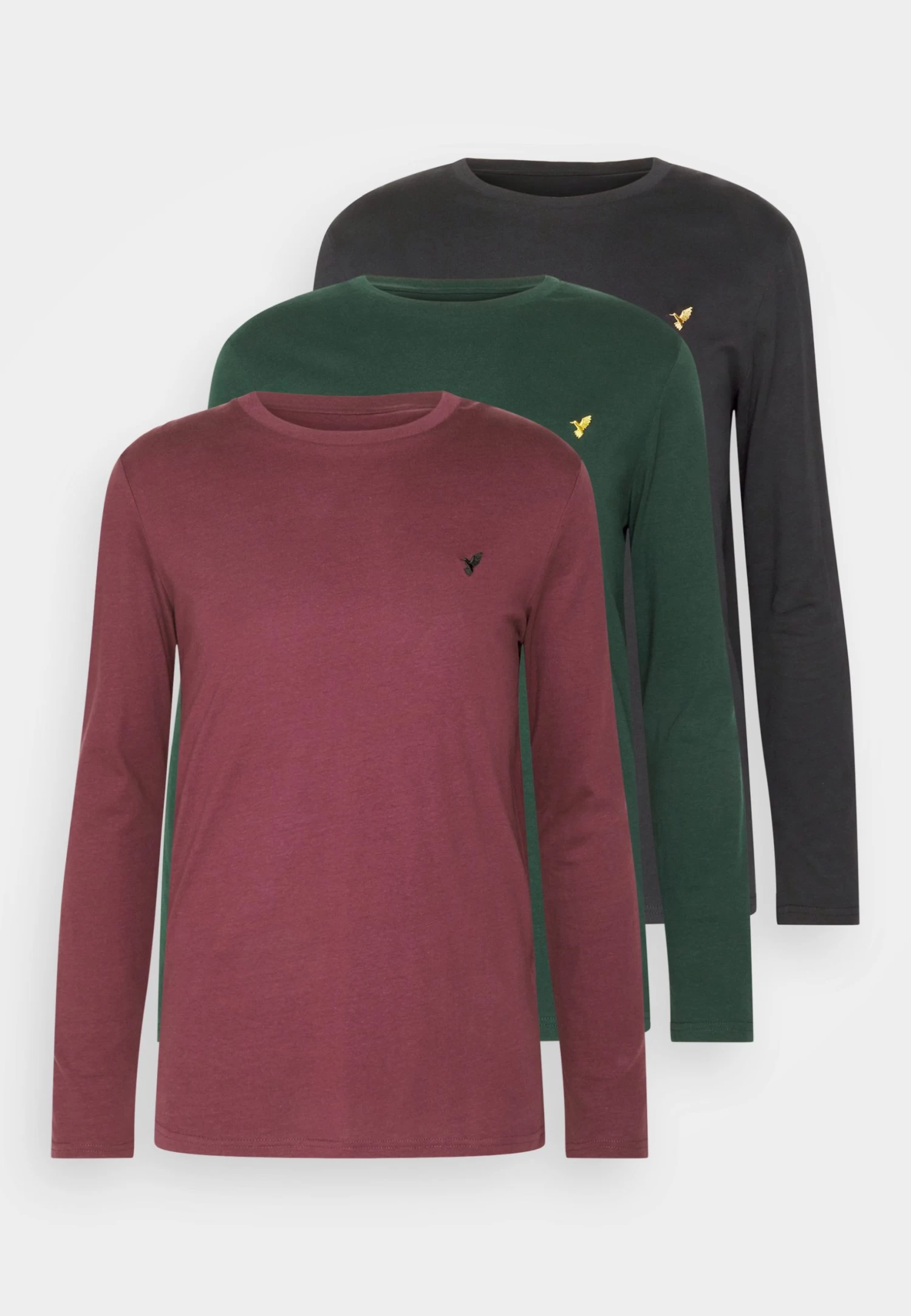 Pier One 3 Pack Unisex- Longsleeve - Black/Bordeaux/Dark Green 8 Pier One 3 Pack Unisex- Longsleeve - Black/Bordeaux/Dark Green - Afbeelding 6