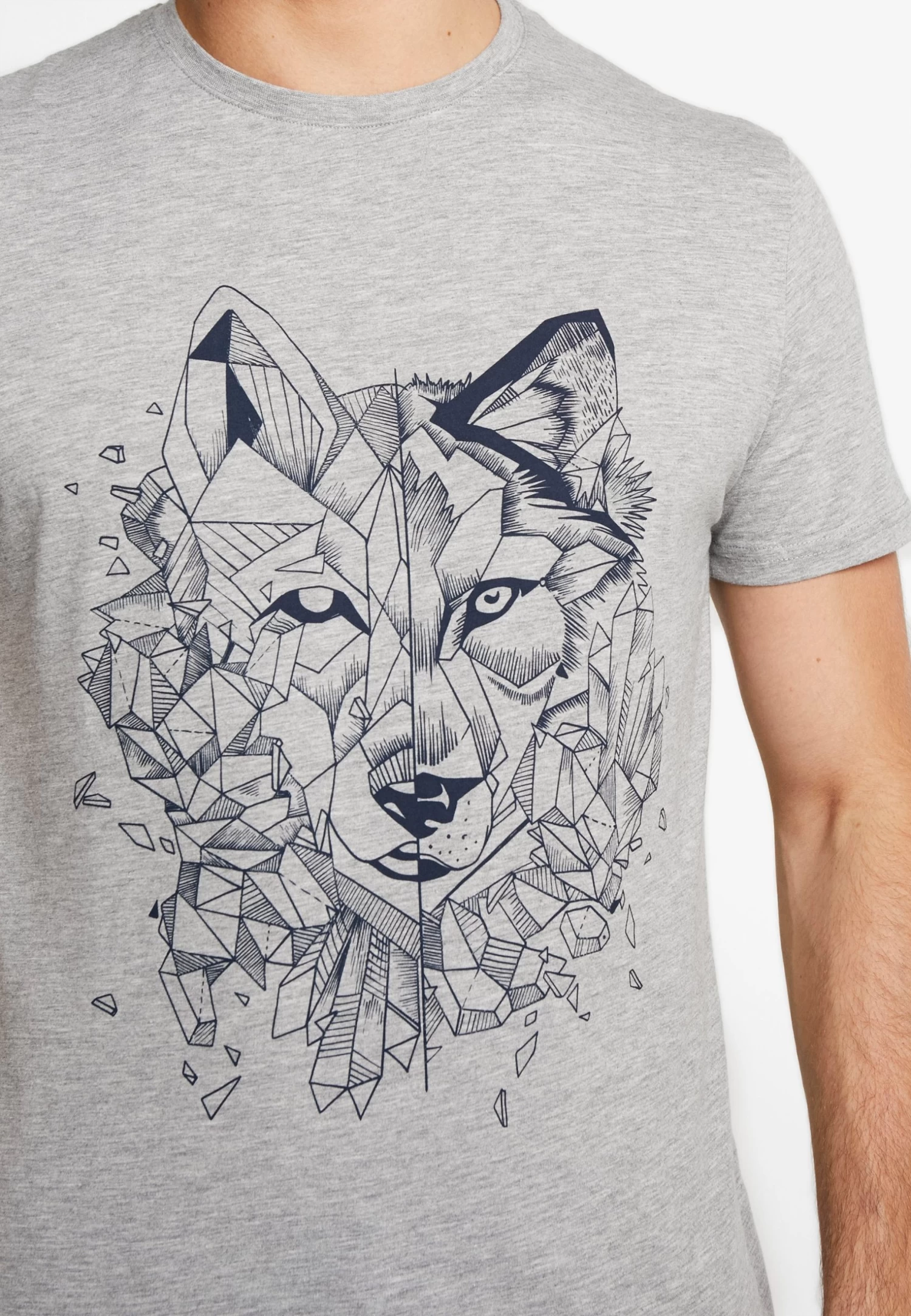 Pier One T-Shirt Print - Mottled Grey 8 Pier One T-Shirt Print - Mottled Grey - Afbeelding 6