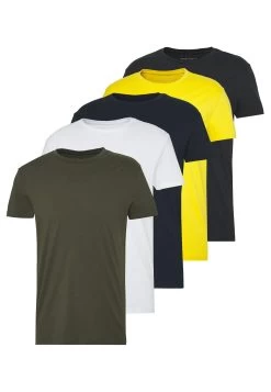 Pier One 5 Pack - T-Shirt Basic - Olive/ White/ Navy /Yellow /Black -Professionele Herenkledingwinkel 1b9164789150411d82264f1147f53451