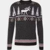 Pier One Wintery Christmas Jumper- Trui - Black 1 Pier One Wintery Christmas Jumper- Trui - Black -Professionele Herenkledingwinkel 1f29e5003384420ba463a74188a776d4
