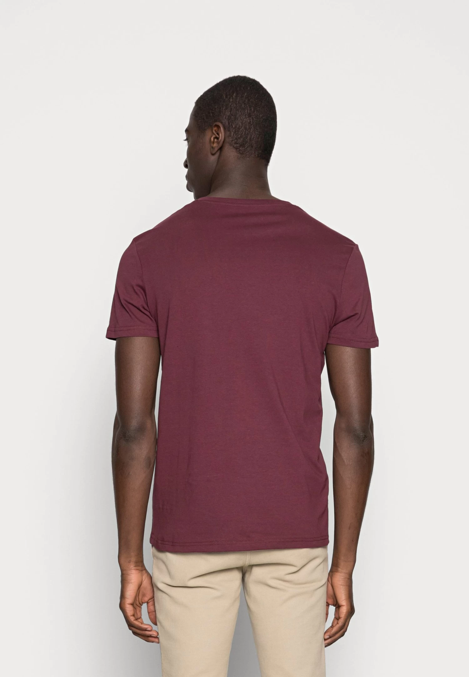 Pier One 2 Pack - T-Shirt Basic - Bordeaux 5 Pier One 2 Pack - T-Shirt Basic - Bordeaux - Afbeelding 3