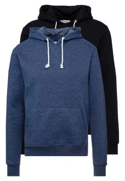 Pier One 2 Pack - Hoodie - Dark Blue/ Black -Professionele Herenkledingwinkel 2243d25cf60042cb8551926a837bf9cb