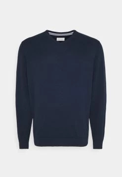 Pier One 2 Pack - Trui - Dark Blue/Mottled Dark Grey -Professionele Herenkledingwinkel 28d041f8ad424ad5b93029d8dba15c42