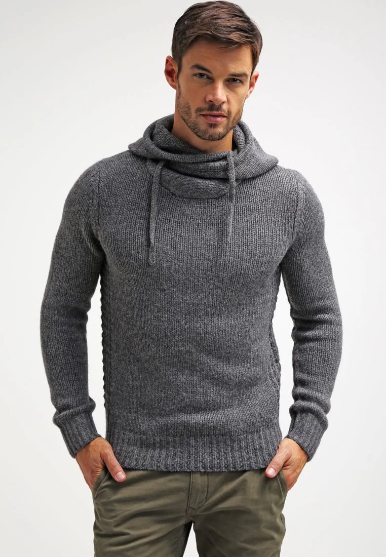 Pier One Hoodie - Dark Grey Melange 3 Pier One Hoodie - Dark Grey Melange