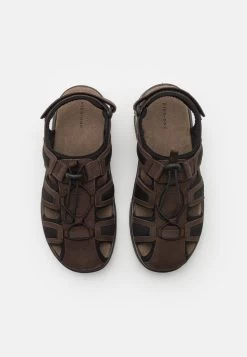 Pier One Leather - Outdoorsandalen - Brown -Professionele Herenkledingwinkel 2f7ff40eeede463ba421d45819843353