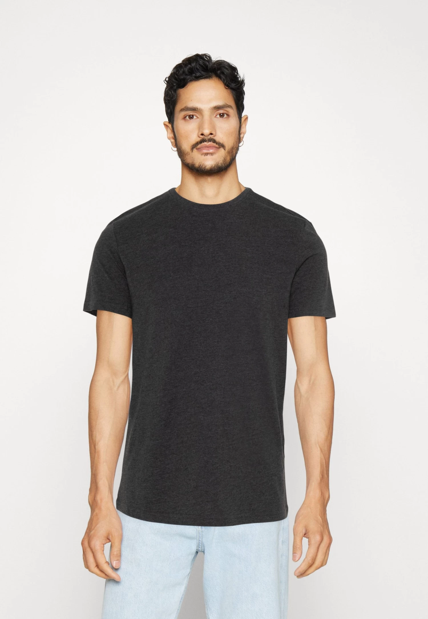 Pier One 5 Pack - T-Shirt Basic - White/Off-White/Lilac 6 Pier One 5 Pack - T-Shirt Basic - White/Off-White/Lilac - Afbeelding 4