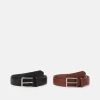 Pier One 2 Pack - Riem - Brown/Black 2 Pier One 2 Pack - Riem - Brown/Black -Professionele Herenkledingwinkel 3460666fa3784f91aa1eb7fe7aadcc06