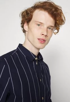 Pier One Linen Mix Stripe - Overhemd - Dark Blue 11 Pier One Linen Mix Stripe - Overhemd - Dark Blue -Professionele Herenkledingwinkel 368860f76af348d18efc7d675b2e5f38