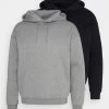 Pier One 2 Pack - Hoodie - Black/Mottled Grey 1 Pier One 2 Pack - Hoodie - Black/Mottled Grey -Professionele Herenkledingwinkel 3c1e4615af394a0ca826633c656dfac4