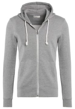 Pier One Sweater Met Rits - Grey Melange -Professionele Herenkledingwinkel 412e9154136c421395c370bb4859346b