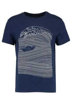 Pier One T-Shirt Print - Dark Blue/White -Professionele Herenkledingwinkel 4cc9341a476c4defa398ea435414ecfc