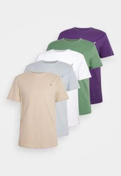 Pier One Unisex 5 Pack - T-Shirt Basic - Light Blue/Purple/White -Professionele Herenkledingwinkel 4dab7af2179d4e539c84571a9836ad97