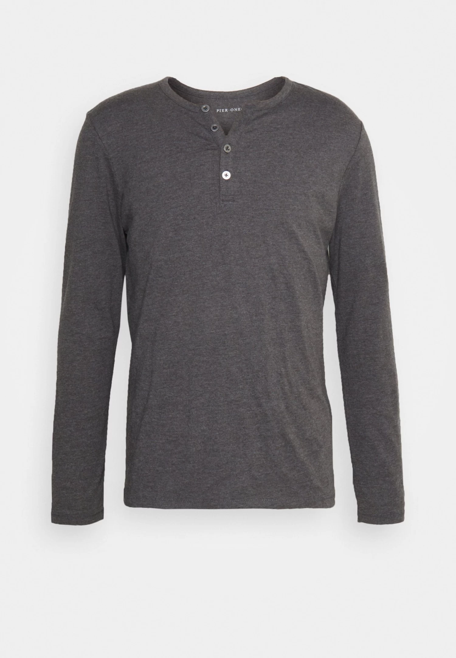 Pier One Longsleeve - Dark Grey Melange 7 Pier One Longsleeve - Dark Grey Melange - Afbeelding 5