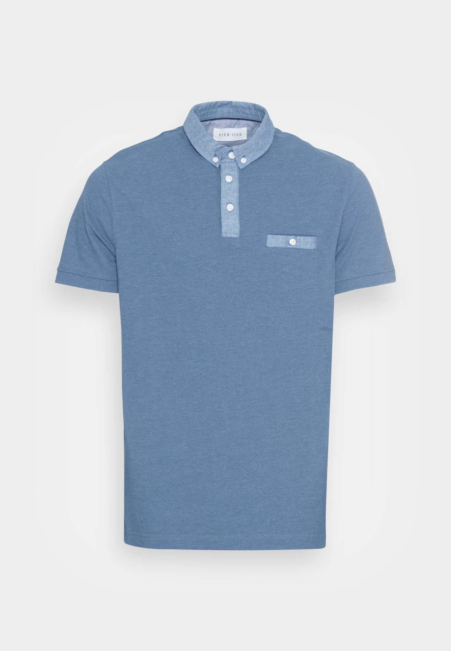 Pier One Poloshirt - Dark Blue/Light Blue 6 Pier One Poloshirt - Dark Blue/Light Blue - Afbeelding 4