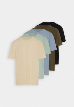 Pier One 5 Pack - T-Shirt Basic - Mint/Off-White/Khaki -Professionele Herenkledingwinkel 5b5778993dfc4612b1bc7d2cac39f5f3