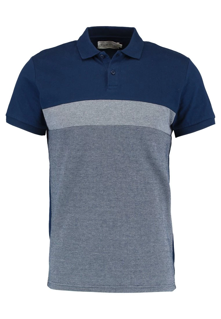 Pier One Poloshirt - Dark Blue/Mottled Grey 7 Pier One Poloshirt - Dark Blue/Mottled Grey - Afbeelding 5