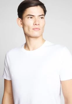 Pier One 2 Pack - T-Shirt Basic - White/Dark Blue -Professionele Herenkledingwinkel 5d6a04d994e343d2903cc2c1666bad4b