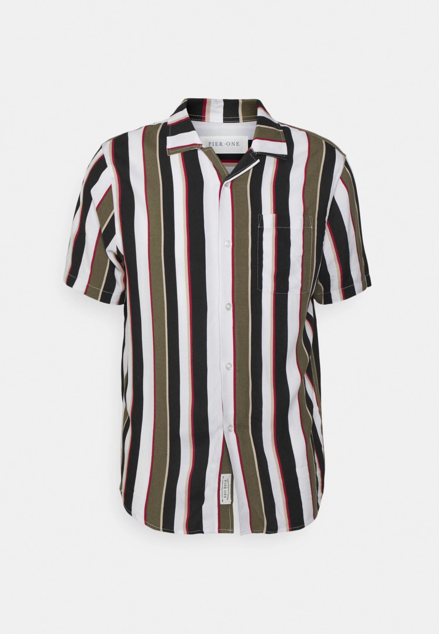 Pier One Overhemd - Khaki/Dark Blue 3 Pier One Overhemd - Khaki/Dark Blue