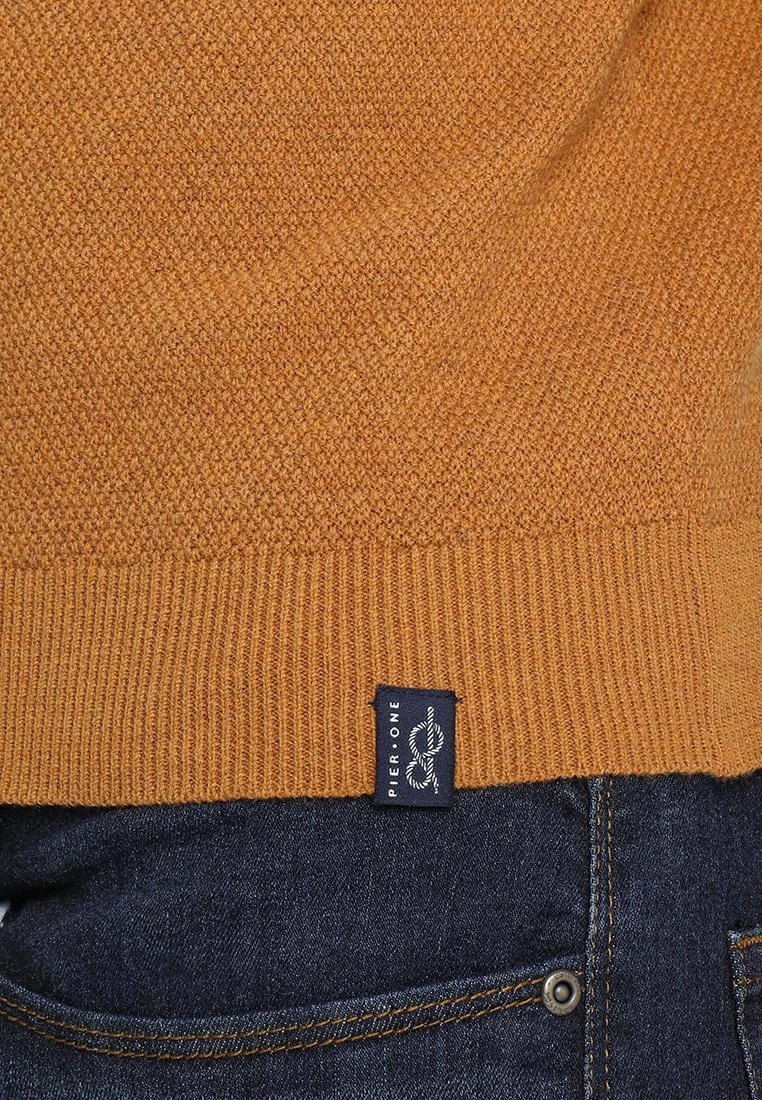 Pier One Trui - Mottled Dark Yellow 8 Pier One Trui - Mottled Dark Yellow - Afbeelding 6