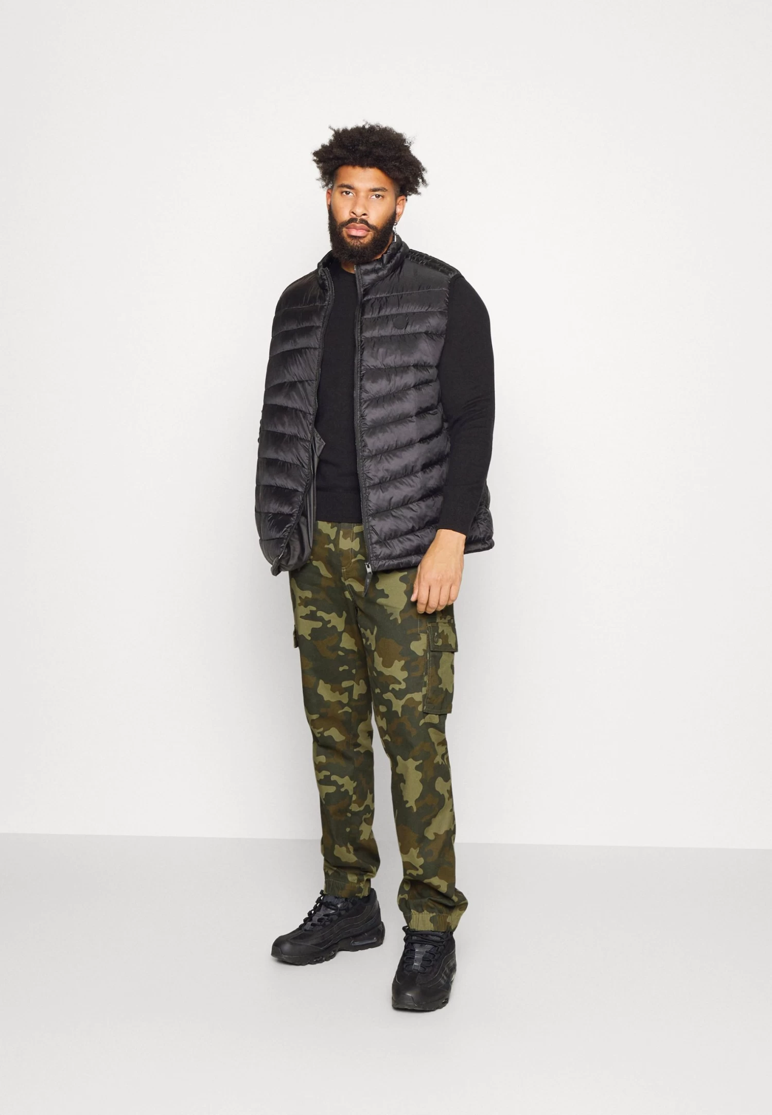 Pier One Cargobroek - Black/Olive 4 Pier One Cargobroek - Black/Olive - Afbeelding 2