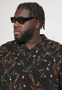 Pier One Asian Print Resort - Overhemd -Black -Professionele Herenkledingwinkel 666a2720beb548beb94f440457a8daa5