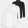 Pier One 3 Pack - Zakelijk Overhemd - White/White/Black -Professionele Herenkledingwinkel 67bb35fb72cb439b9b383f909980e99a
