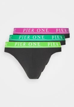 Pier One Branded Waistband Briefs 3 Pack - Slip - Black -Professionele Herenkledingwinkel 68332279d8a640caac60267b6cd7c785