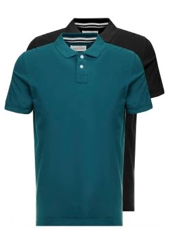Pier One 2 Pack - Poloshirt - Petrol/Black -Professionele Herenkledingwinkel 6a81d40f00cf49c7b1224c1fa409f937