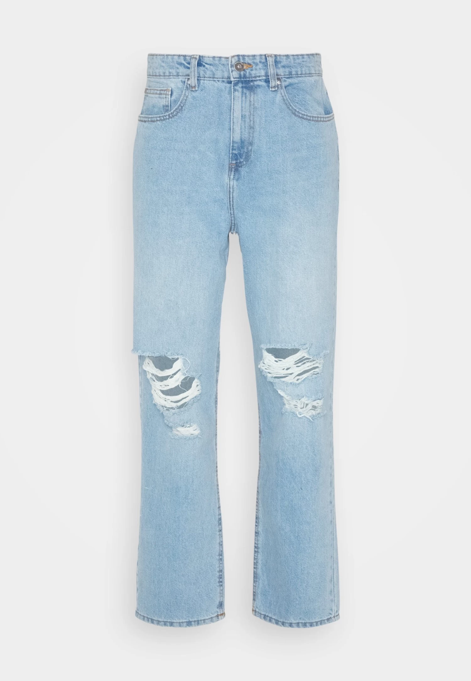 Pier One Distress On Knees - Relaxed Fit Jeans - Light Blue Denim 7 Pier One Distress On Knees - Relaxed Fit Jeans - Light Blue Denim - Afbeelding 5