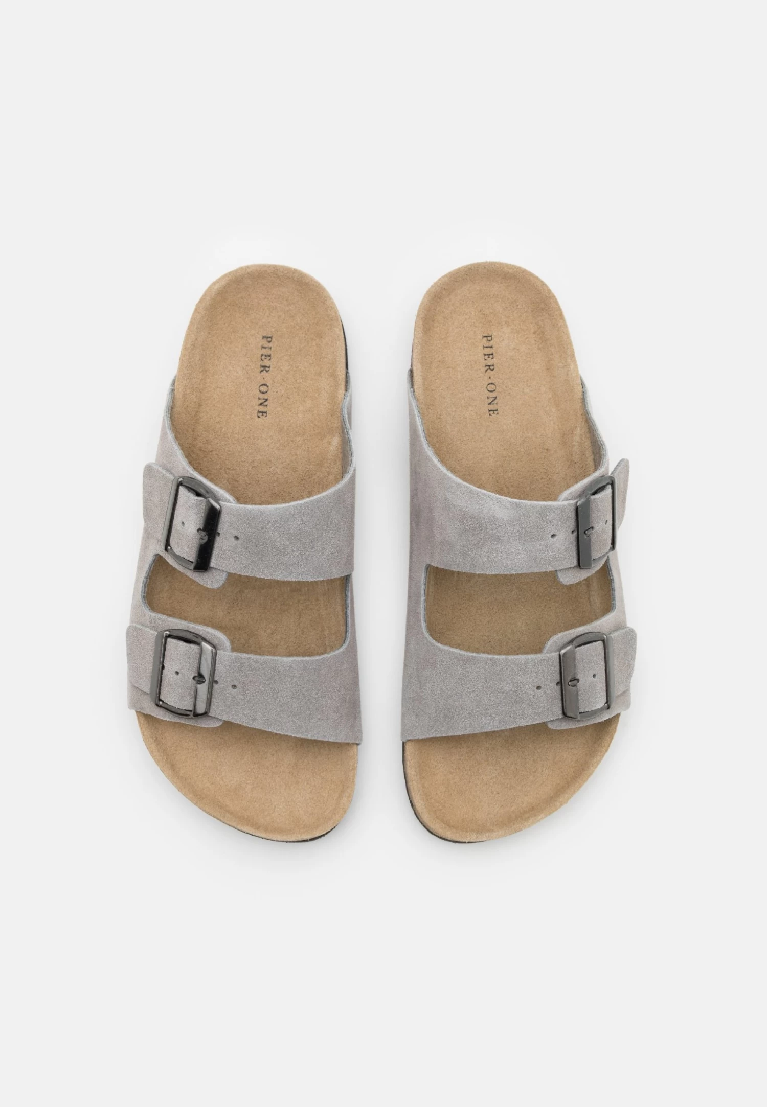 Pier One Leather Unisex - Pantoffels - Grey 6 Pier One Leather Unisex - Pantoffels - Grey - Afbeelding 4