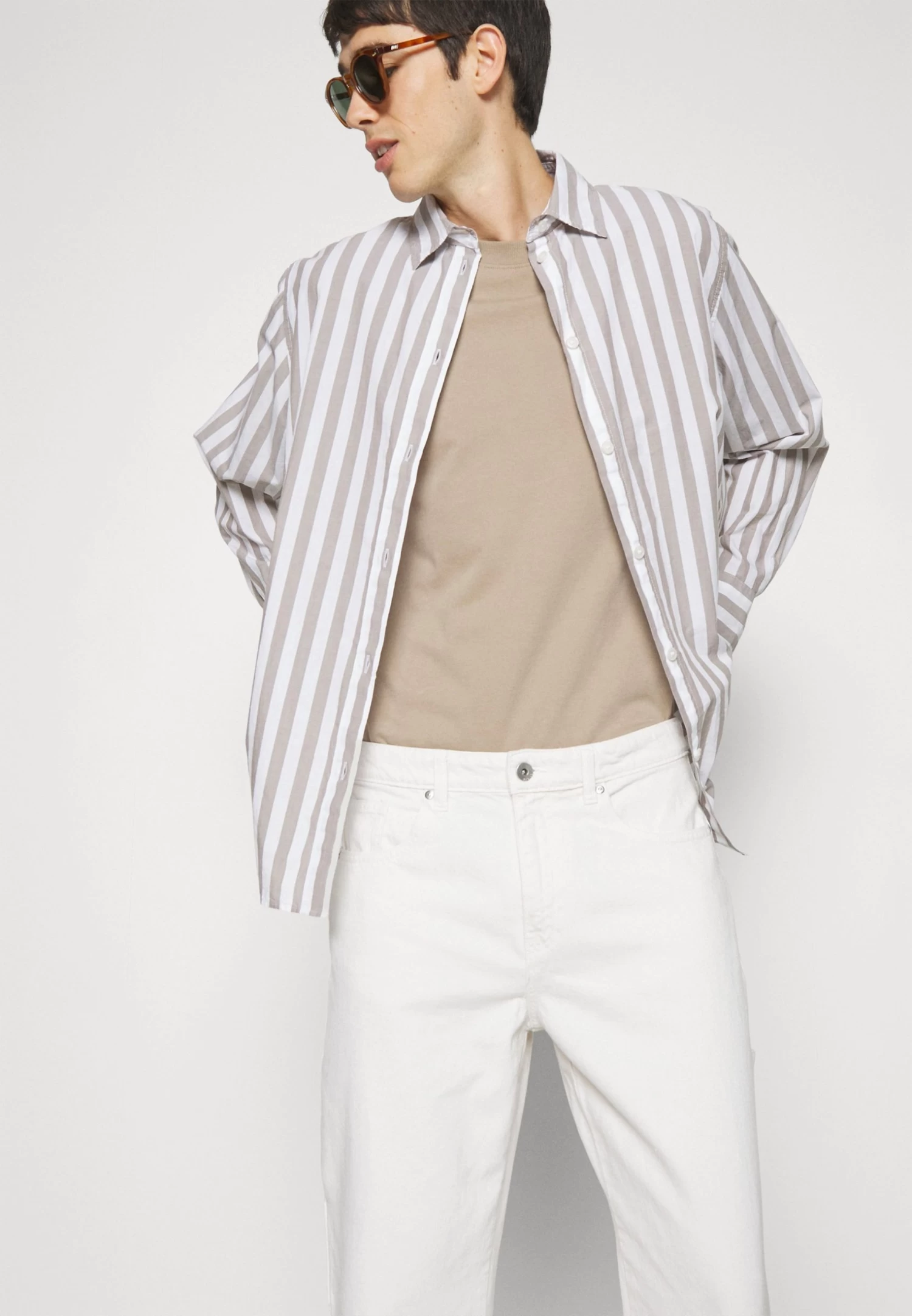 Pier One Carpenter Colored Twill- Straight Leg Jeans - Off-White 6 Pier One Carpenter Colored Twill- Straight Leg Jeans - Off-White - Afbeelding 4