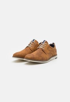 Pier One Sportieve Veterschoenen - Cognac -Professionele Herenkledingwinkel 7cdc12b290bc42d9beceb1264311b358