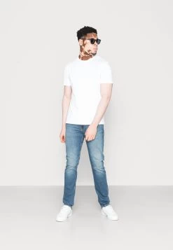 Professionele Herenkledingwinkel 20 Pier One 10 Pack - T-Shirt Basic - Mottled Light Grey/Black/White