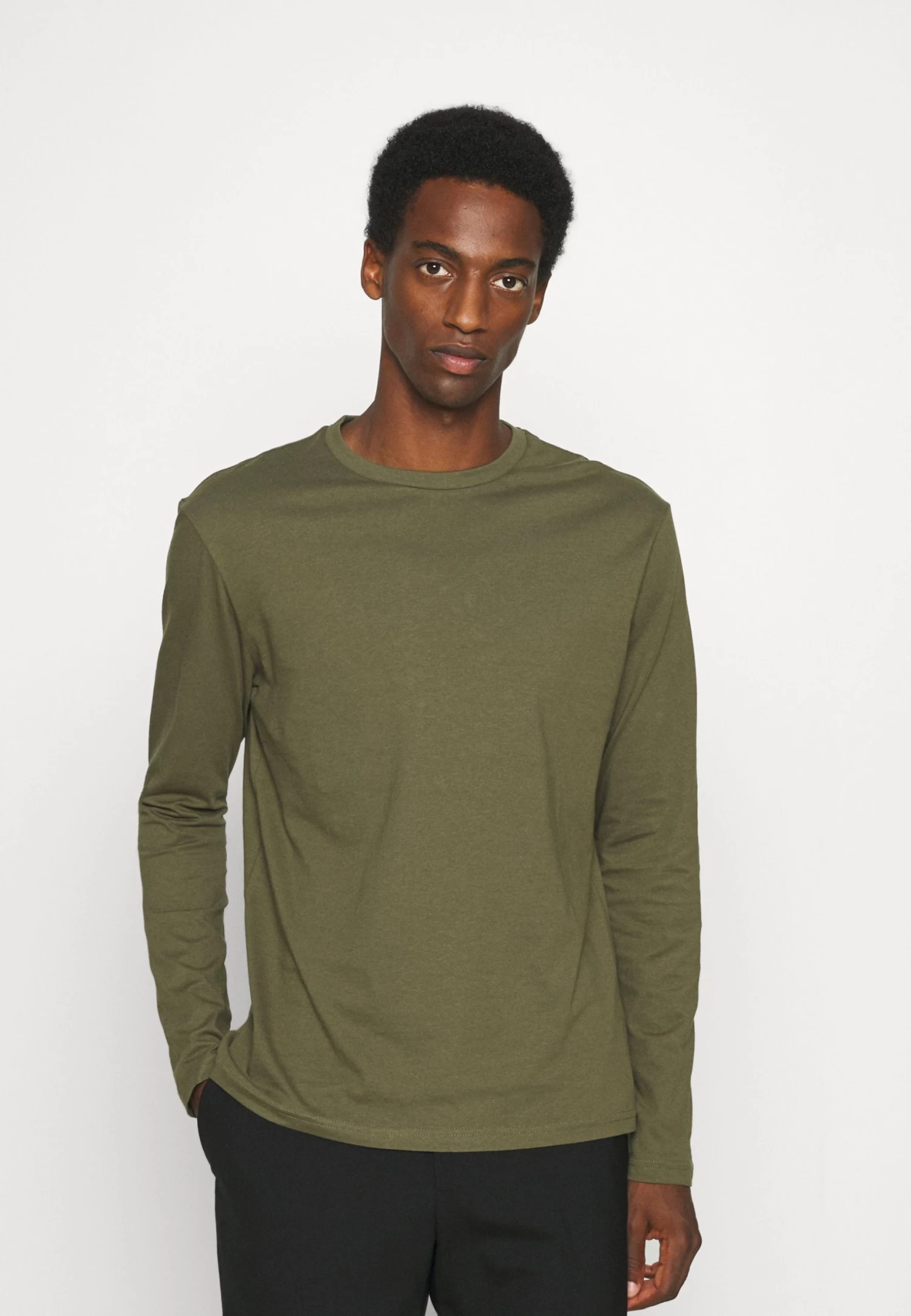 Pier One Longsleeve - Black/Dark Grey/Olive 4 Pier One Longsleeve - Black/Dark Grey/Olive - Afbeelding 2