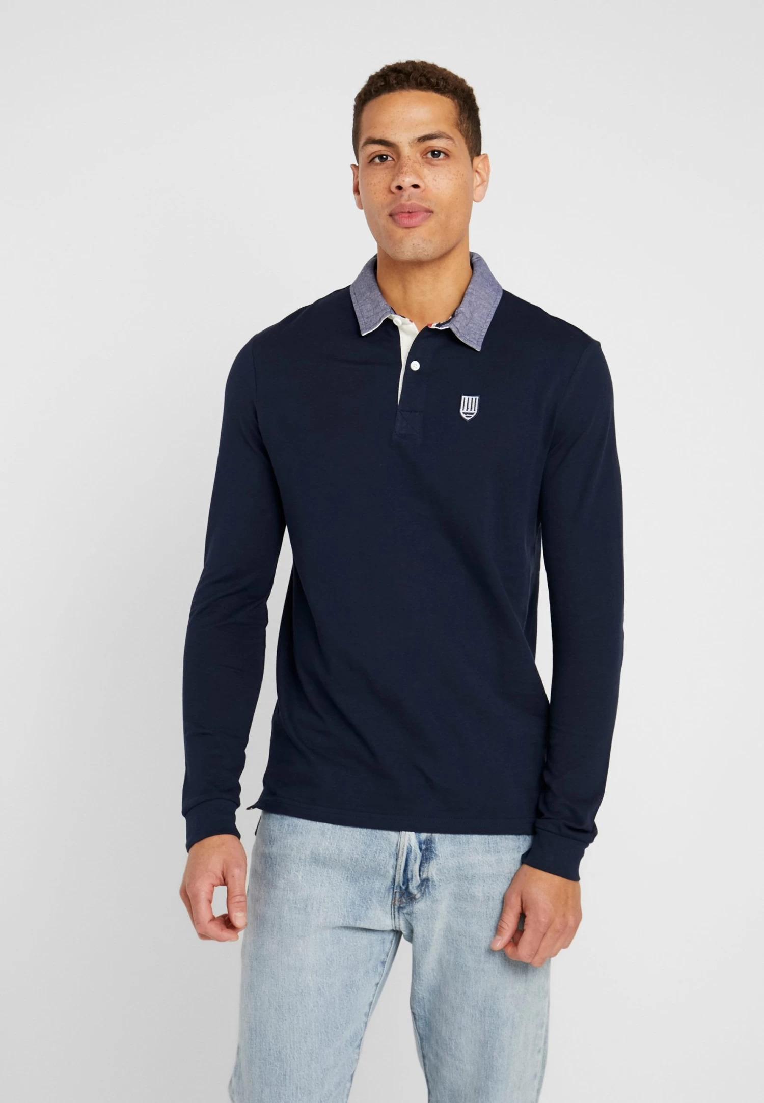 Pier One Collar Rugby - Poloshirt - Dark Blue 3 Pier One Collar Rugby - Poloshirt - Dark Blue
