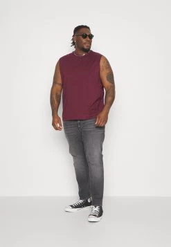 Pier One 2 Pack- Top - Black/Bordeaux