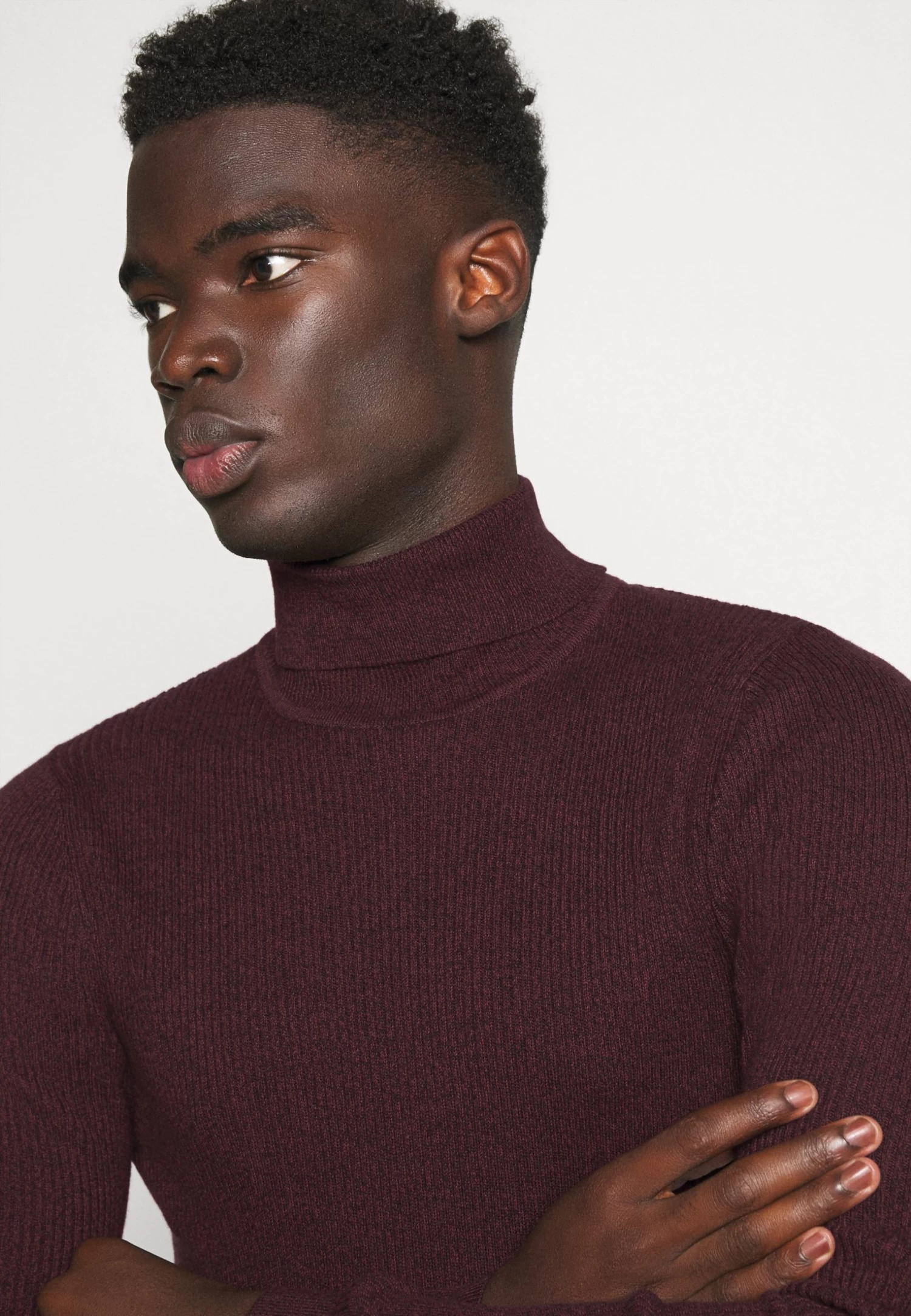 Pier One Muscle Fit Turtle - Trui - Mottled Bordeaux 6 Pier One Muscle Fit Turtle - Trui - Mottled Bordeaux - Afbeelding 4