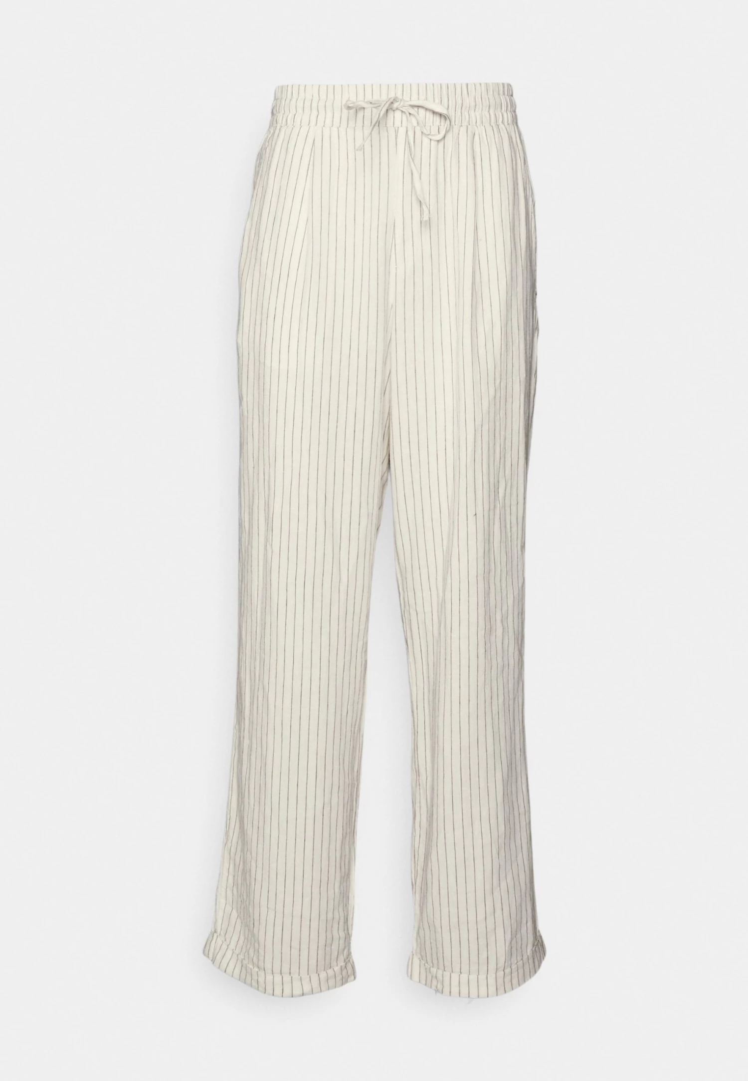 Pier One Drawcord Trousers Linen Blend - Broek - Off-White 6 Pier One Drawcord Trousers Linen Blend - Broek - Off-White - Afbeelding 4