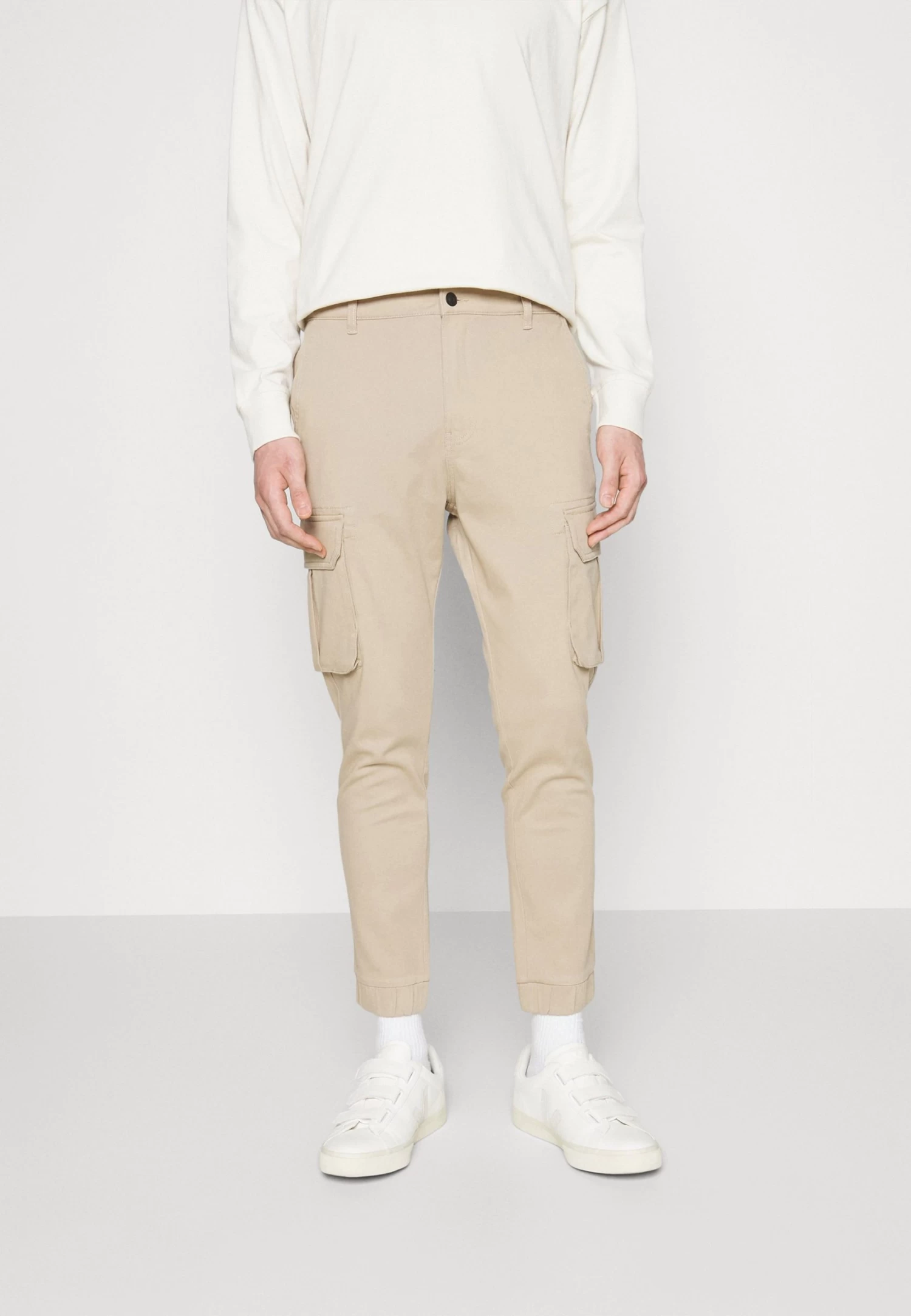 Pier One Cuffed Skinny Trouser- Cargobroek - Tan 3 Pier One Cuffed Skinny Trouser- Cargobroek - Tan