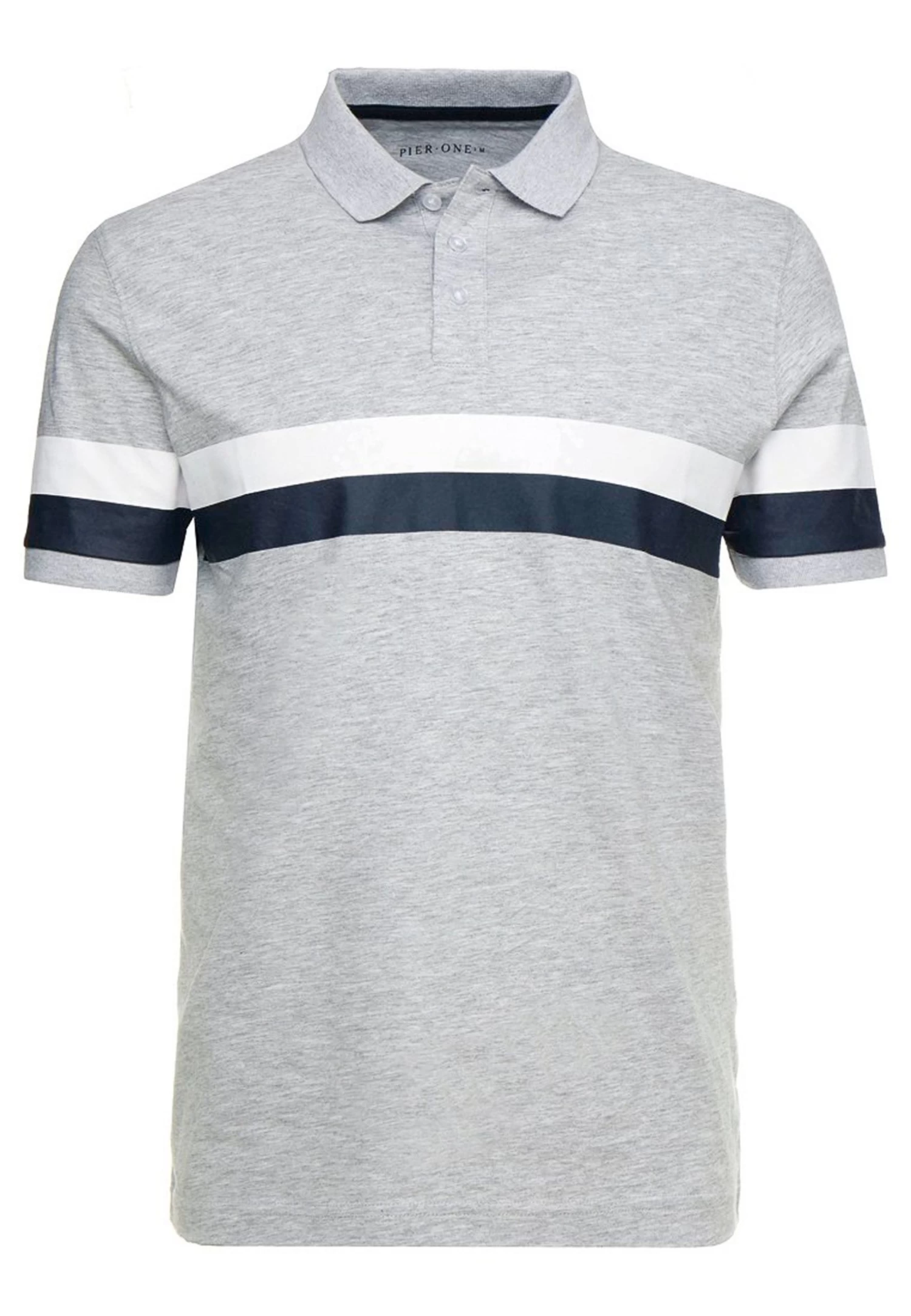 Pier One Poloshirt - Mottled Light Grey 7 Pier One Poloshirt - Mottled Light Grey - Afbeelding 5