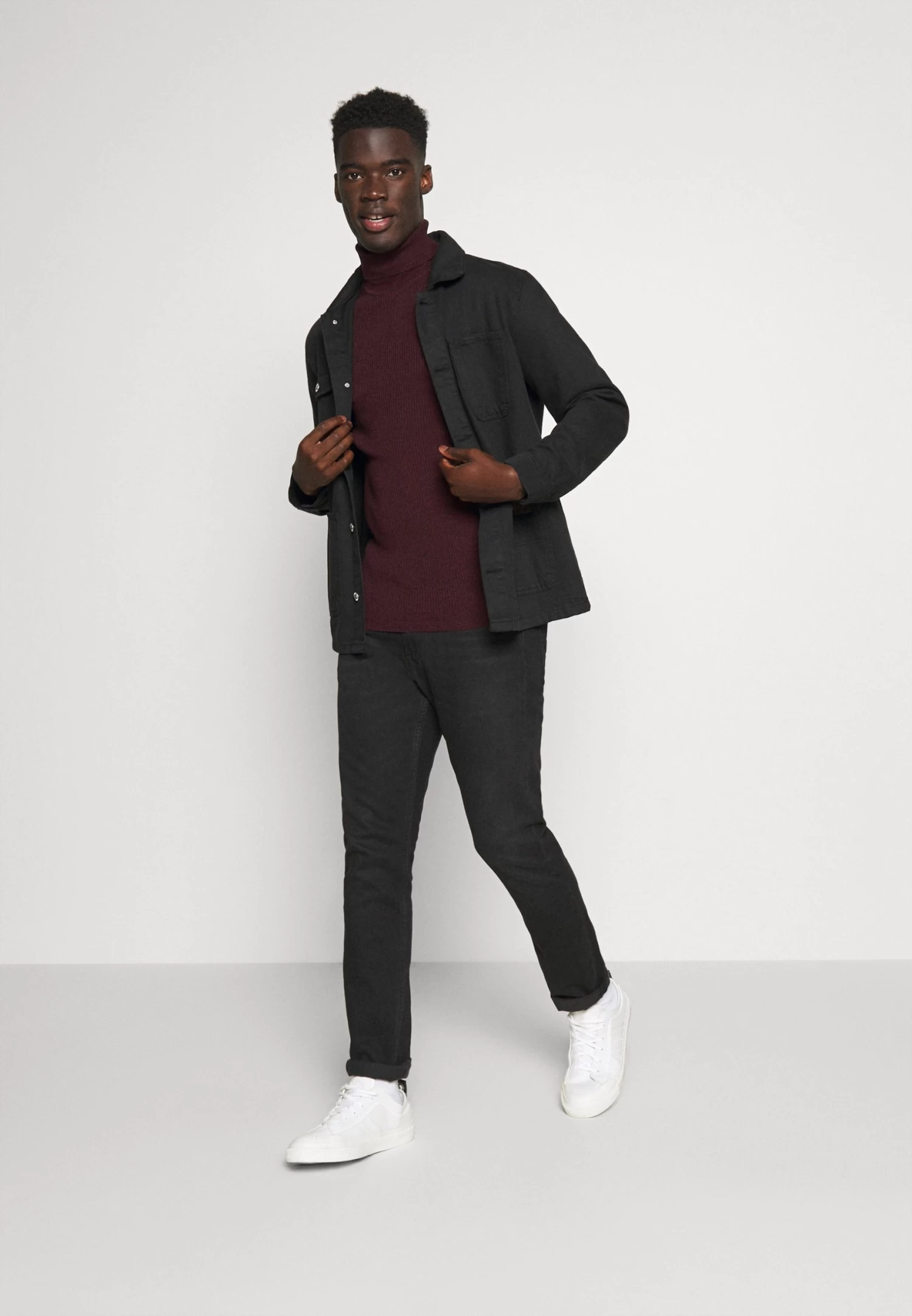 Pier One Muscle Fit Turtle - Trui - Mottled Bordeaux 4 Pier One Muscle Fit Turtle - Trui - Mottled Bordeaux - Afbeelding 2