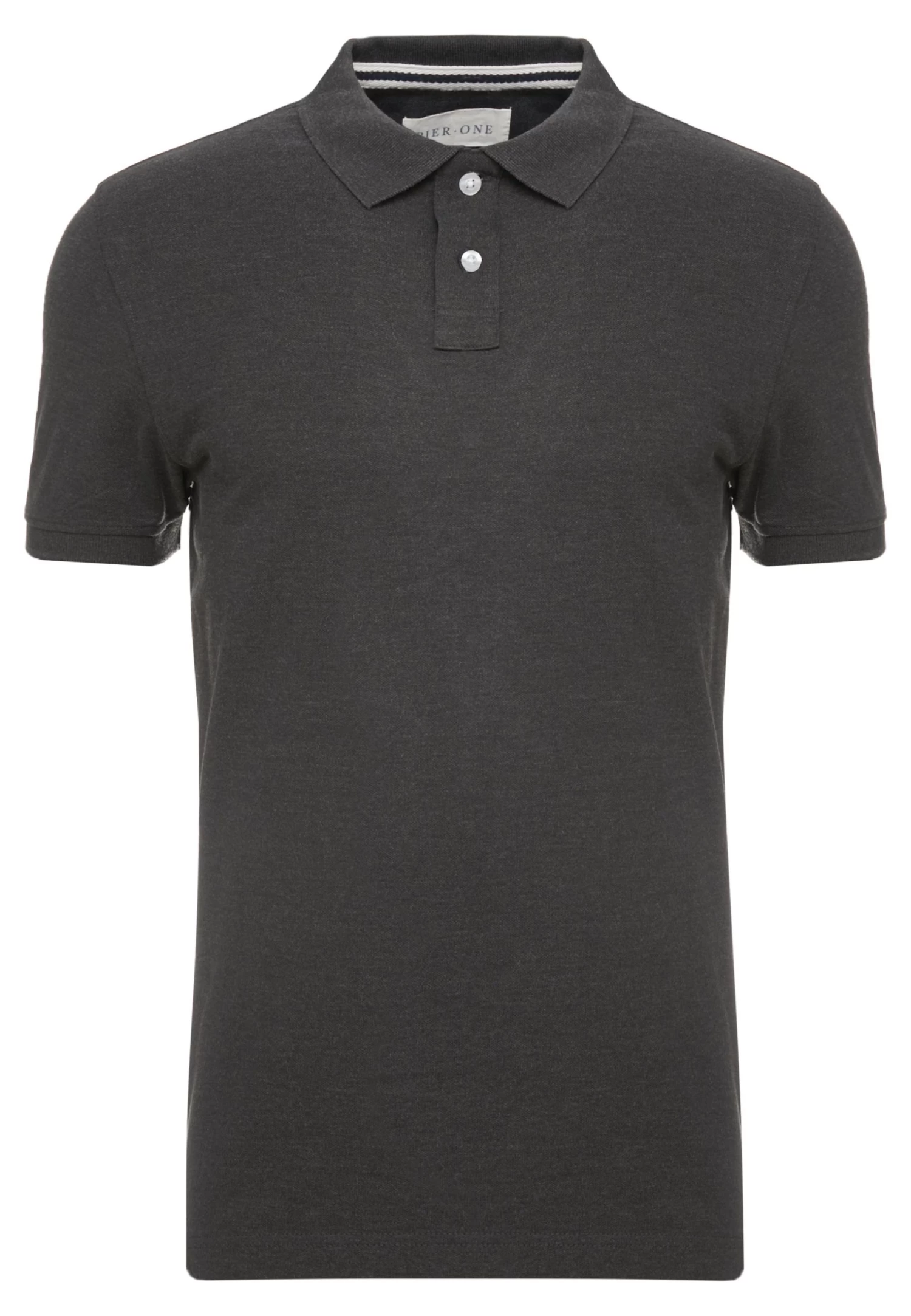 Pier One Basic - Poloshirt - Dark Grey Melange 6 Pier One Basic - Poloshirt - Dark Grey Melange - Afbeelding 4