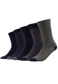 Pier One 5 Pack - Sokken - Dark Blue/Mottled Grey