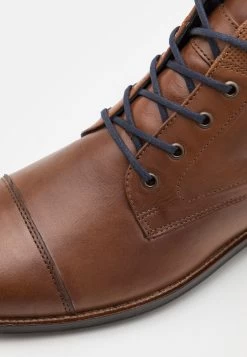 Pier One Leather - Veterboots - Cognac -Professionele Herenkledingwinkel a41644e556154fdc8a8a3342115f0f6a