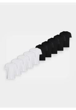Pier One 10 Pack - T-Shirt Basic - White/Black -Professionele Herenkledingwinkel a47858ffbc3a4fd8908751110de7e4fb